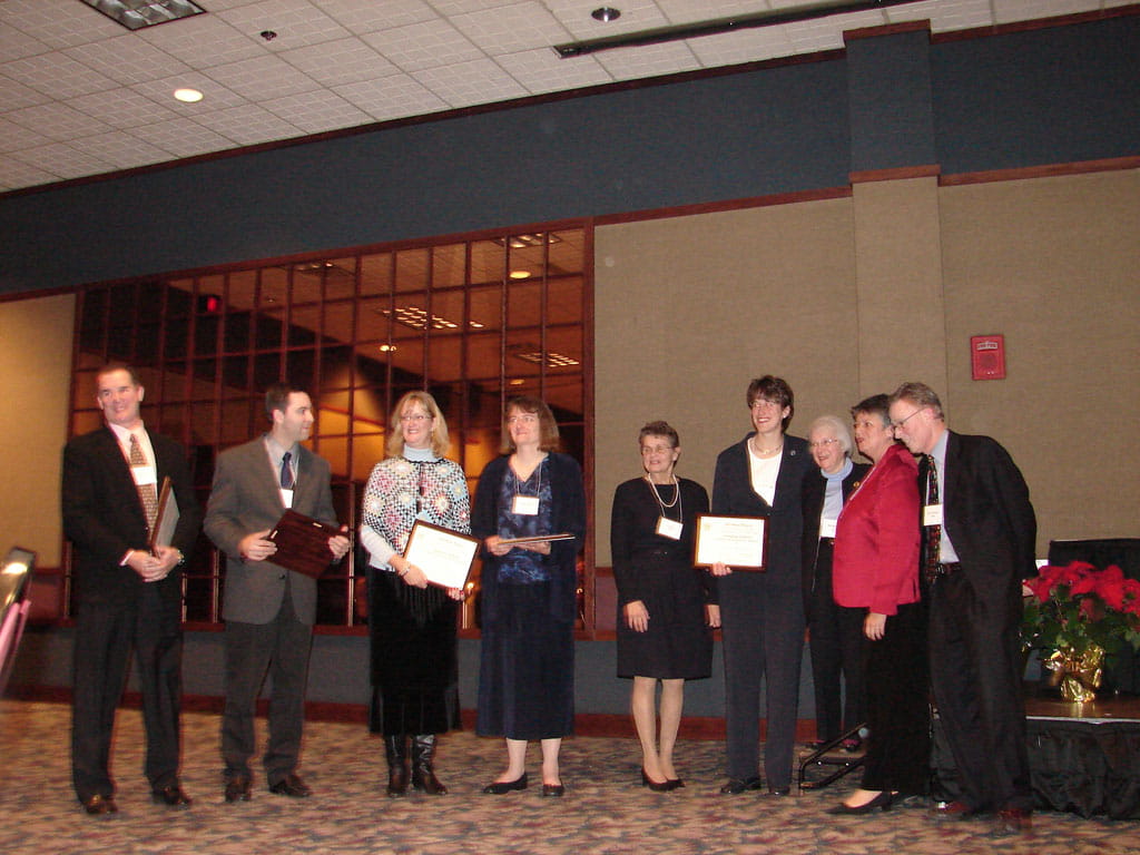State level Presidential Awardees receive plaque