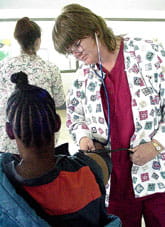 nurse with prisoner