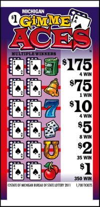Gimme Aces Game Ticket 