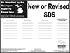 Image of the MSDS New & Revised Poster (CET #2106)