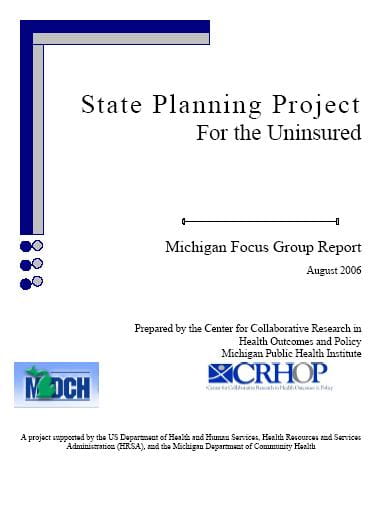 Michigan Focus Group Report