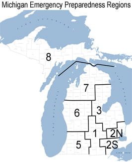 Michigan Regional Map
