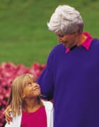 woman with granddaughter