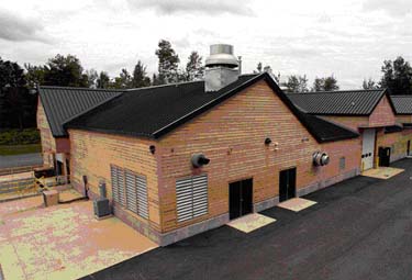 Photo:  Main Hatchery Building at the Oden State Fish Hatchery