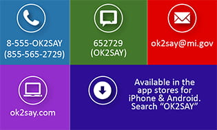 OK2SAY Contact Card - back side