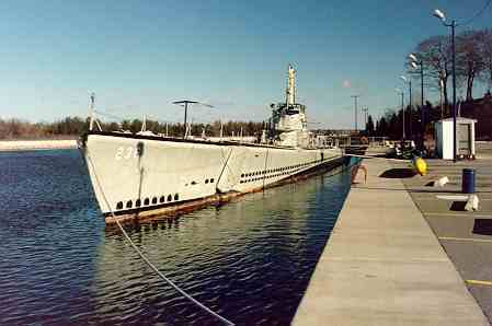 U.S.S. Silversides at dock
