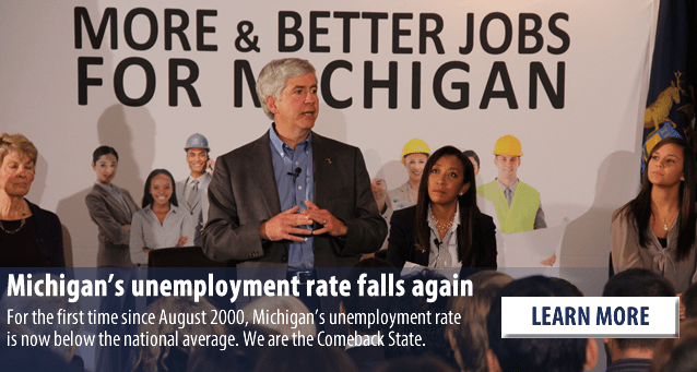 Unemployment rate drop reflects success as Michigan continues looking forward