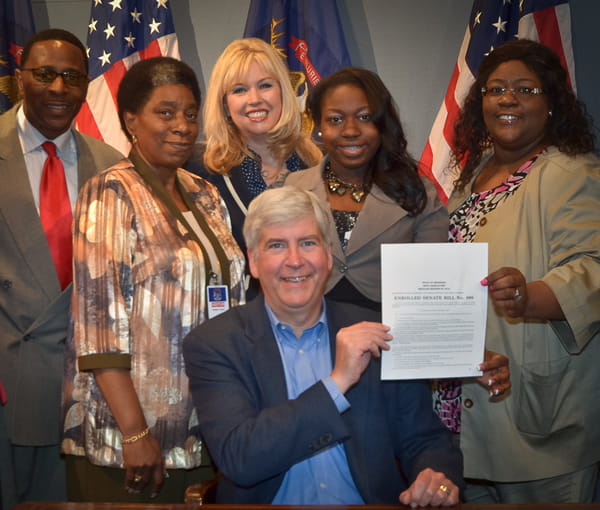 Senior protection package bill signing picture Senior protection package bill signing picture
