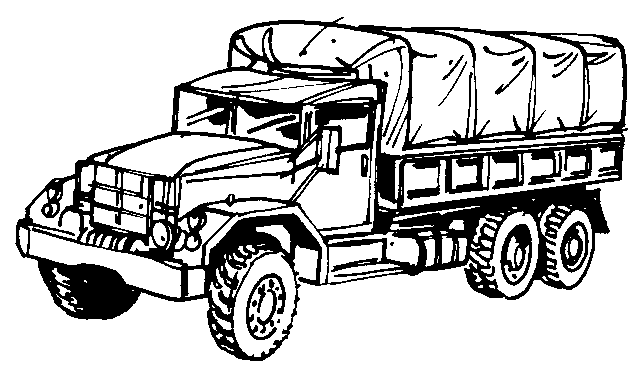 army vehicles coloring pages print - photo #21