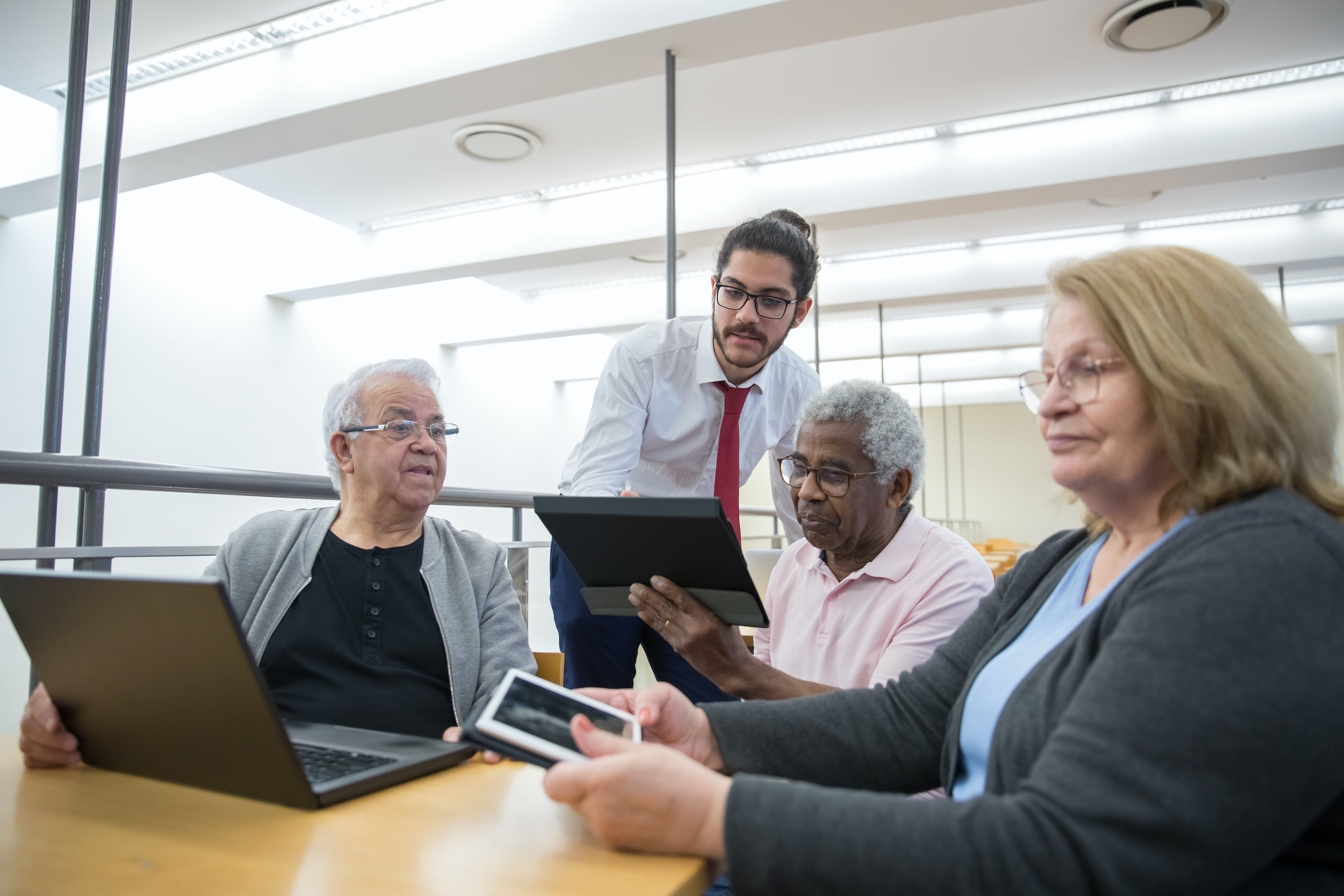 People Working at Computer