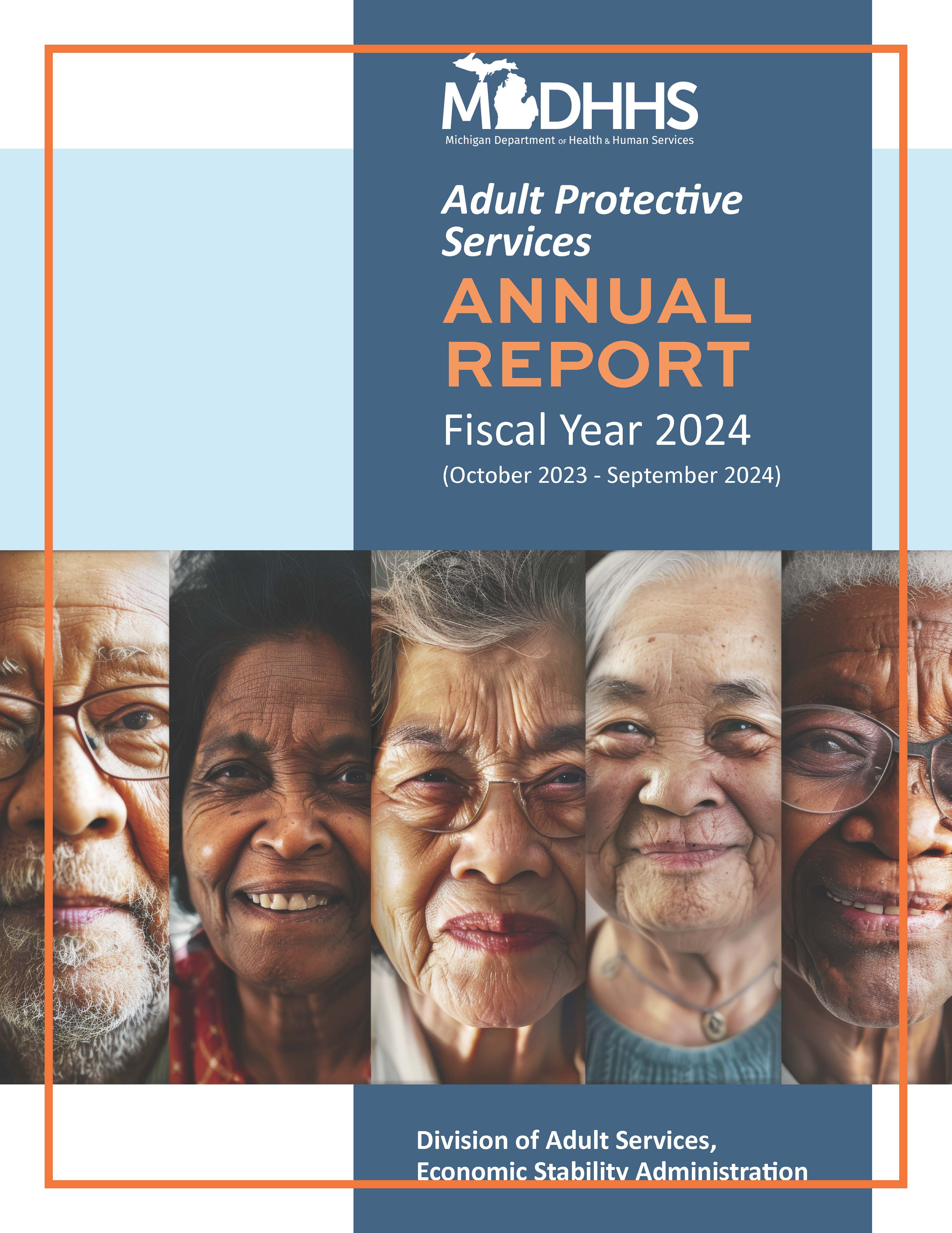MDHHS Adult Protective Services Annual Report FY 2024 front cover