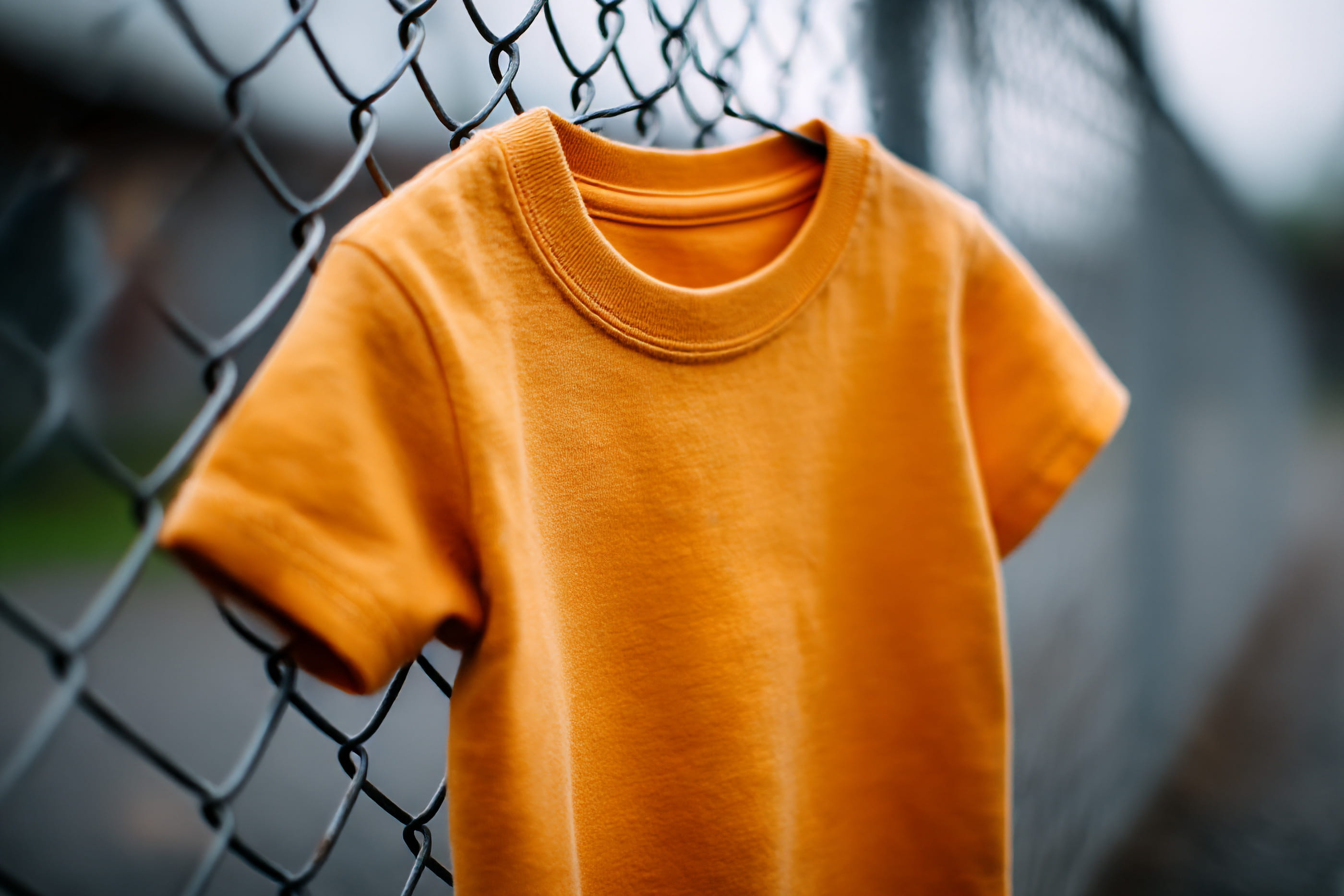 AI generation. The concept of every child matters. Indigenous peoples of America in orange shirts with the text "every child matters." A silent demonstration of "every child matters."