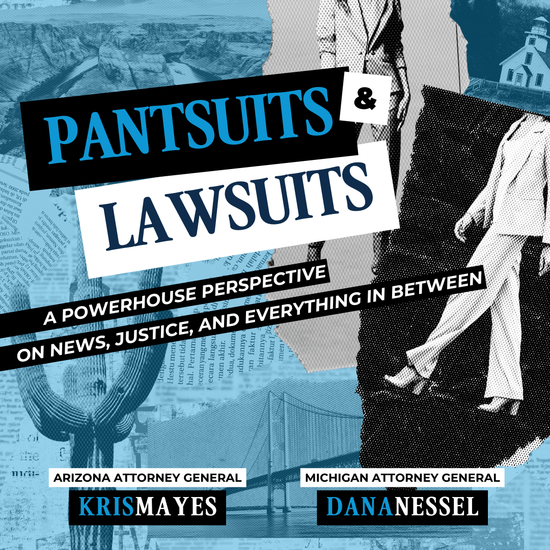 Pantsuits & Lawsuits Podcast Thumbnail