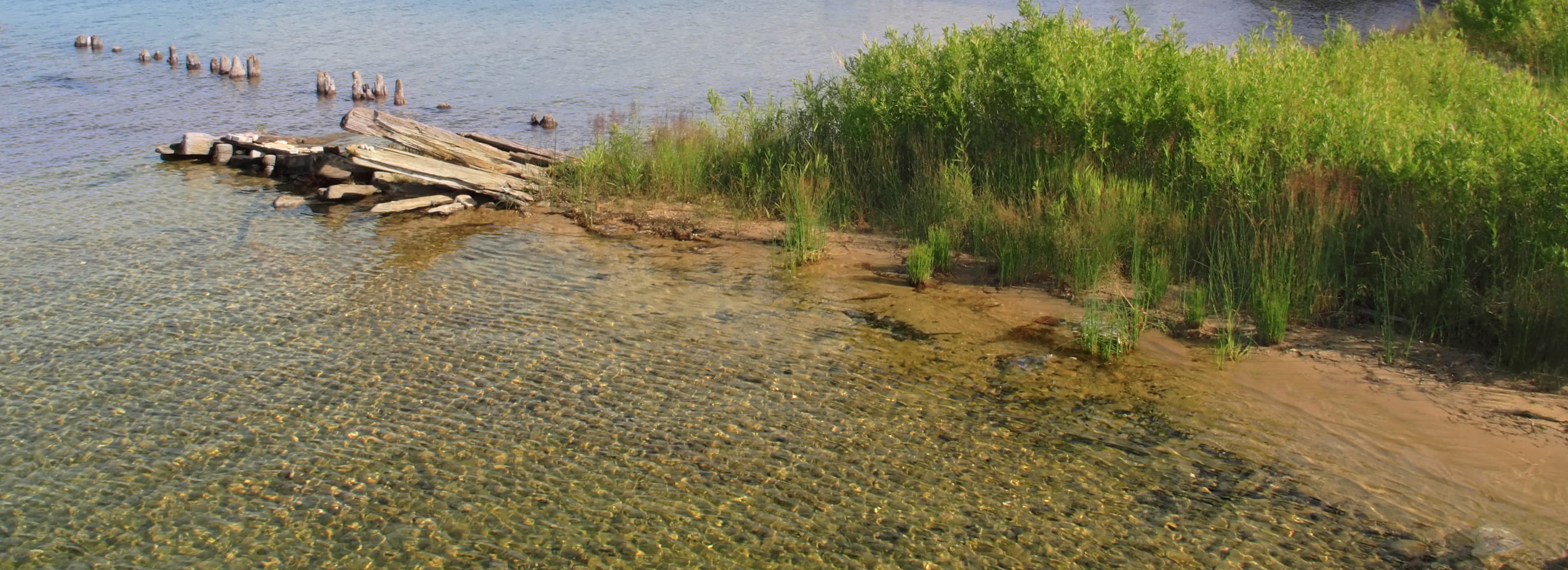 Lake Michigan's clear water - Suttons Bay, Michigan