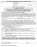 Sample of the bodily injury liability coverage form