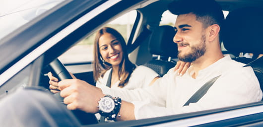Young Couple in Car