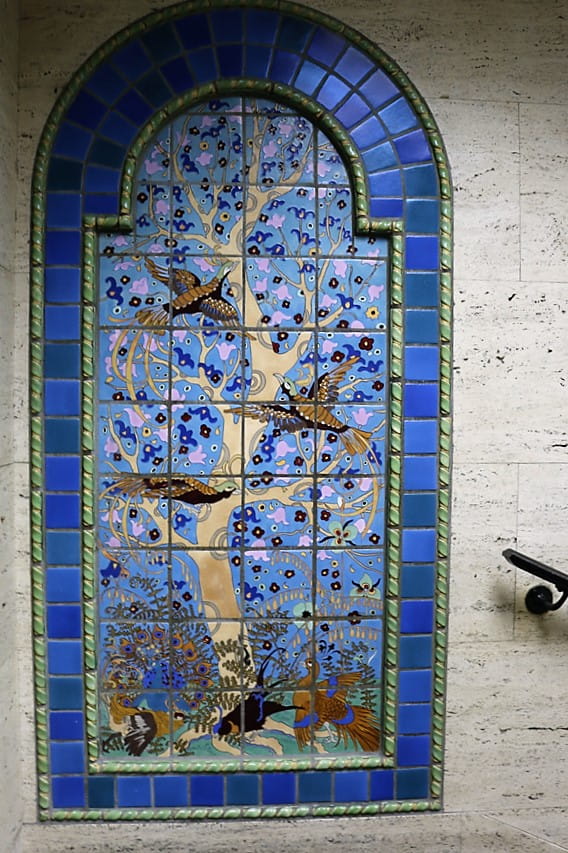 Cadillac Place - Pewabic tiles from the old pool-alt