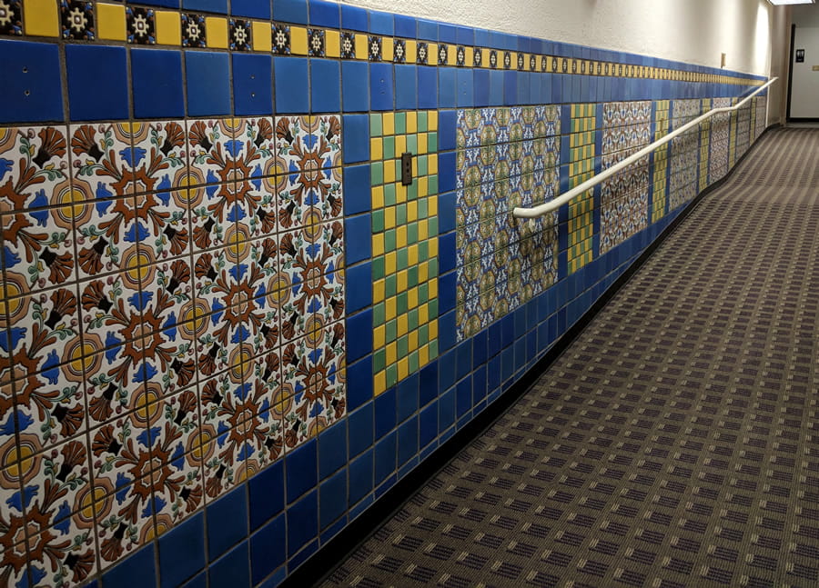 Cadillac Place - Pewabic tiles from the old pool