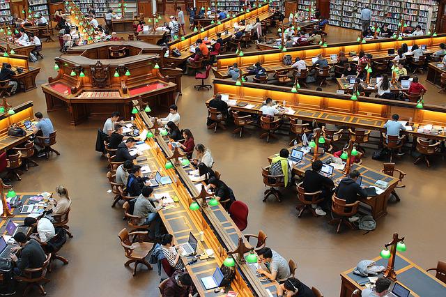 Students in Library