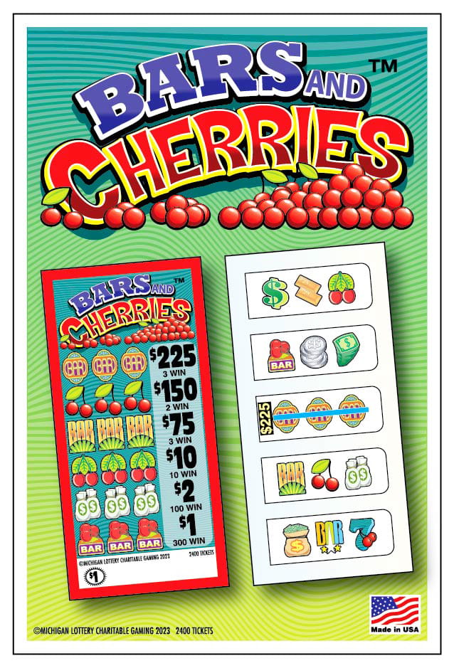 $1 Bars and Cherries Charity Game Ticket post card picture