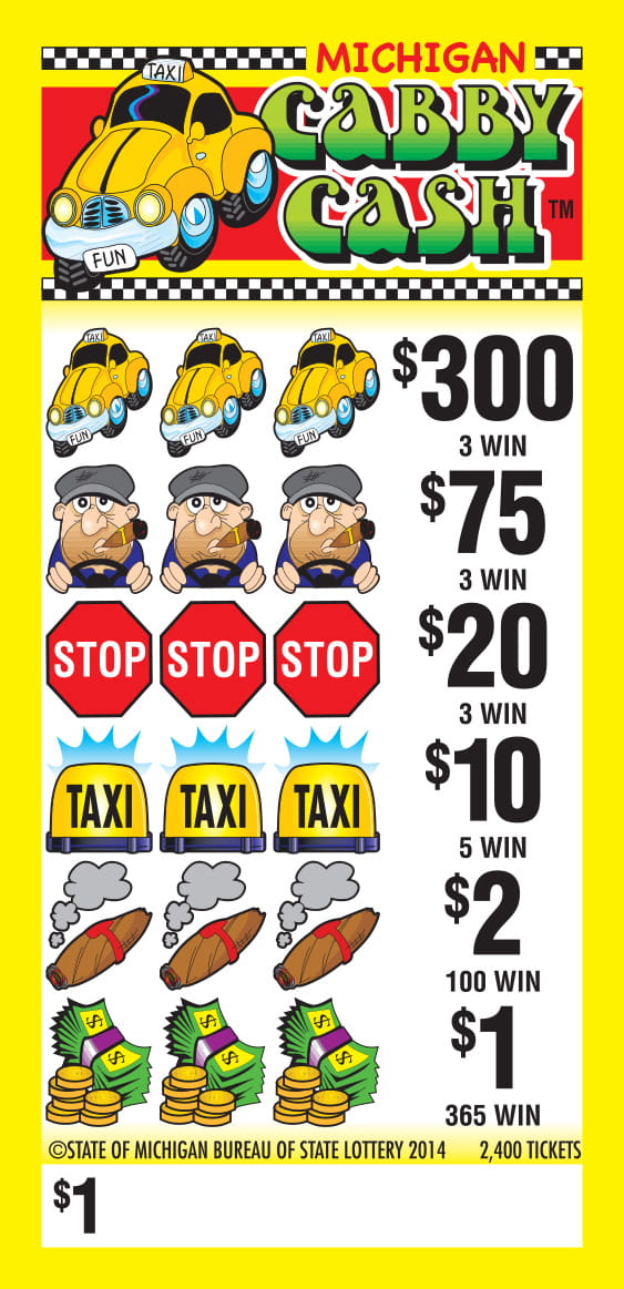 Cabby Cash $1 charity game ticket