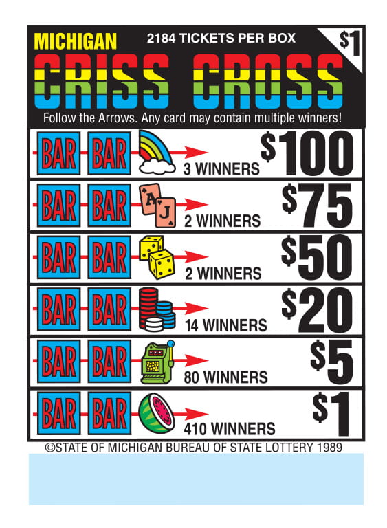 Criss Cross $1 charity game ticket