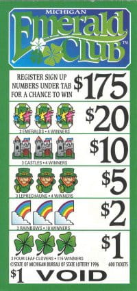 Charitable Gaming Emerald Club Ticket