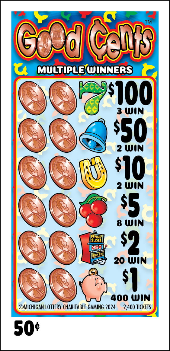 Charity Game Ticket Good Cents Face $.50 