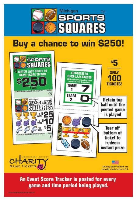 Sports Squares Charity Game Ticket