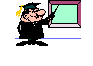 an image of a person conducting a training pointing at a board 