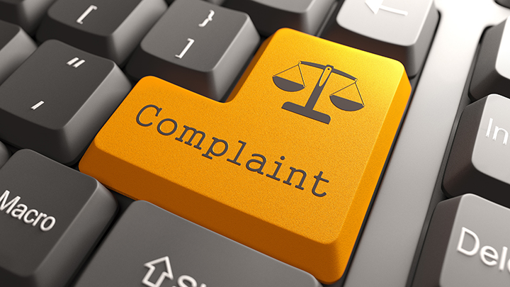 Keyboard with Complaint Button