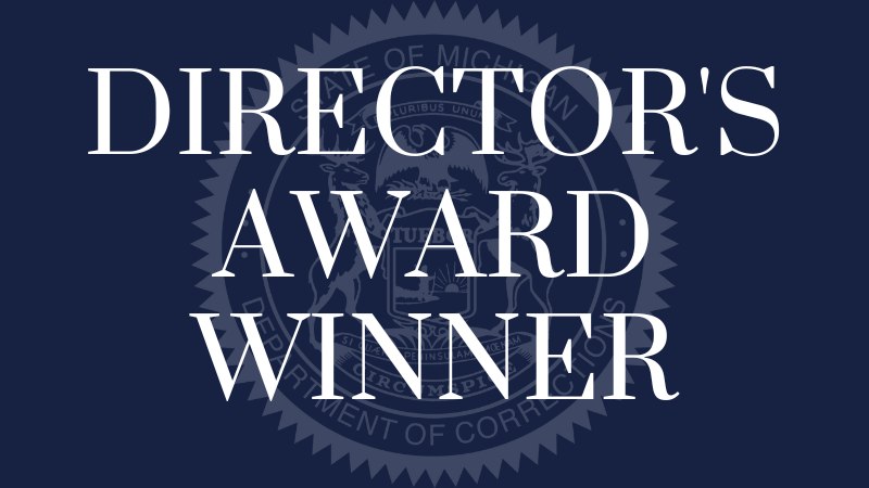 Image of the MDOC logo with the words Director's Award Winner