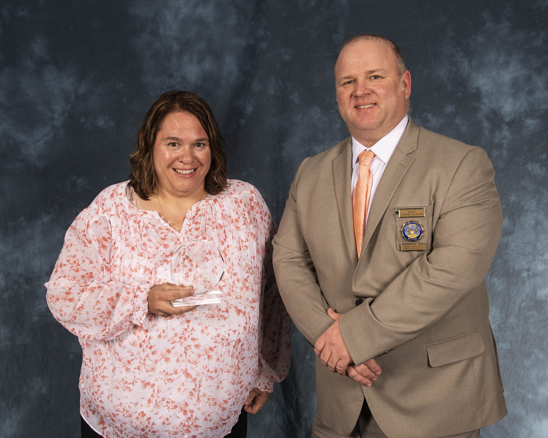 Image of Kristy Closser and Warden Jeremy Howard