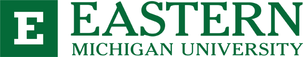 Eastern Michigan University logo.