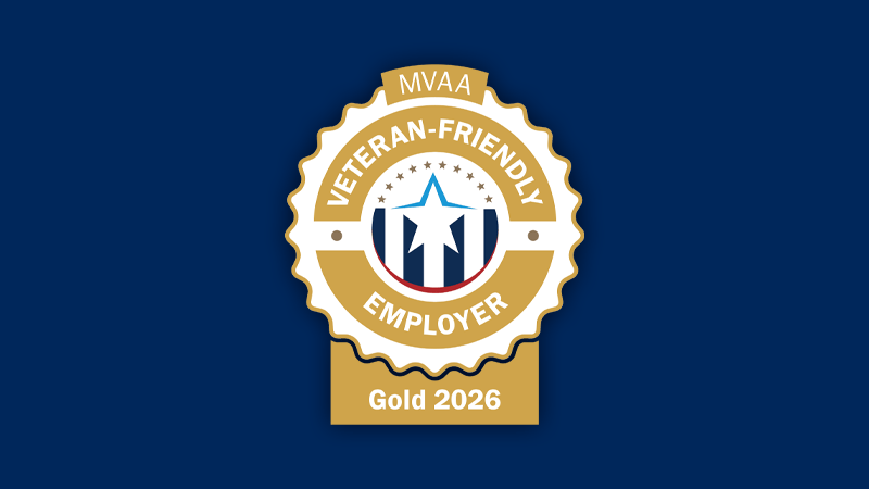 Gold MVAA Veteran Friendly Employer - 2026.