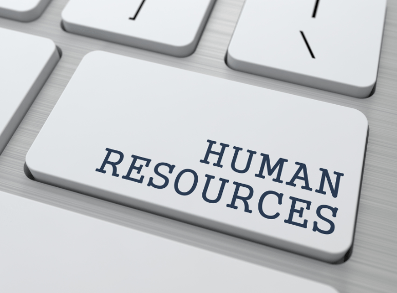 Image of a key on a computer keyboard that says Human Resources