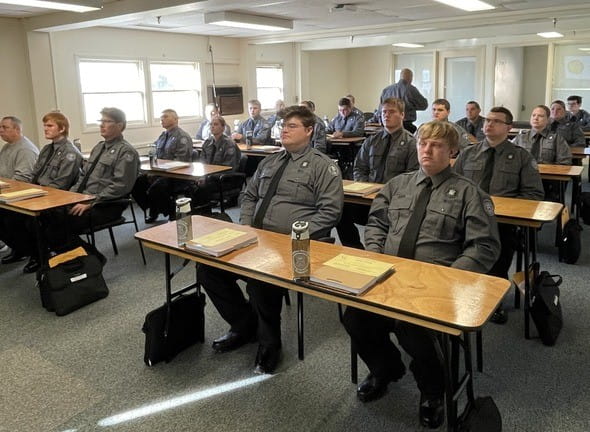 New Academy Students of the John Davis Class in the Upper Peninsula in the Classroom