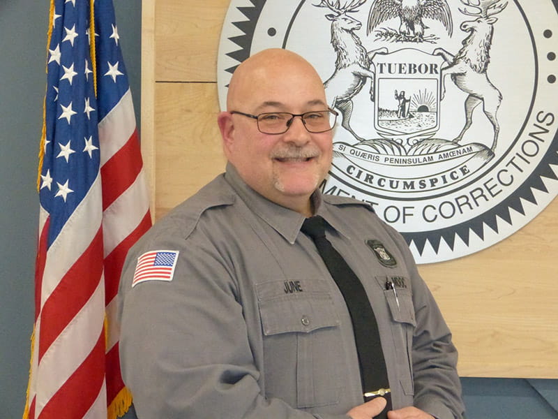 2025 Michigan Department of Corrections Officer of the Year Christopher June