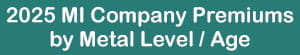 2025 MI Company Premiums by Metal Level / Age