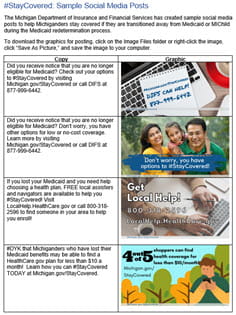 #StayCovered Social Media Posts