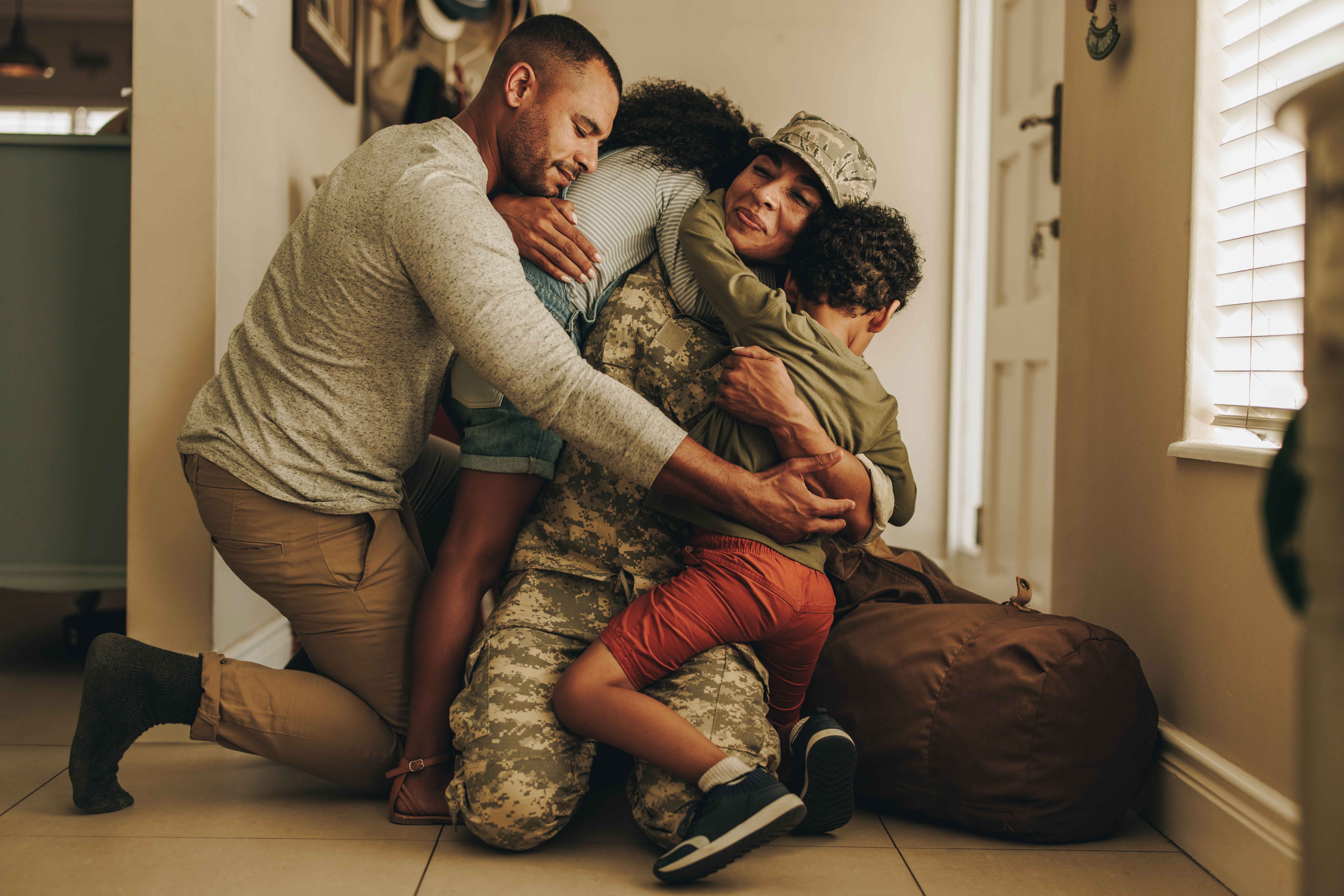 Family of service member coming home