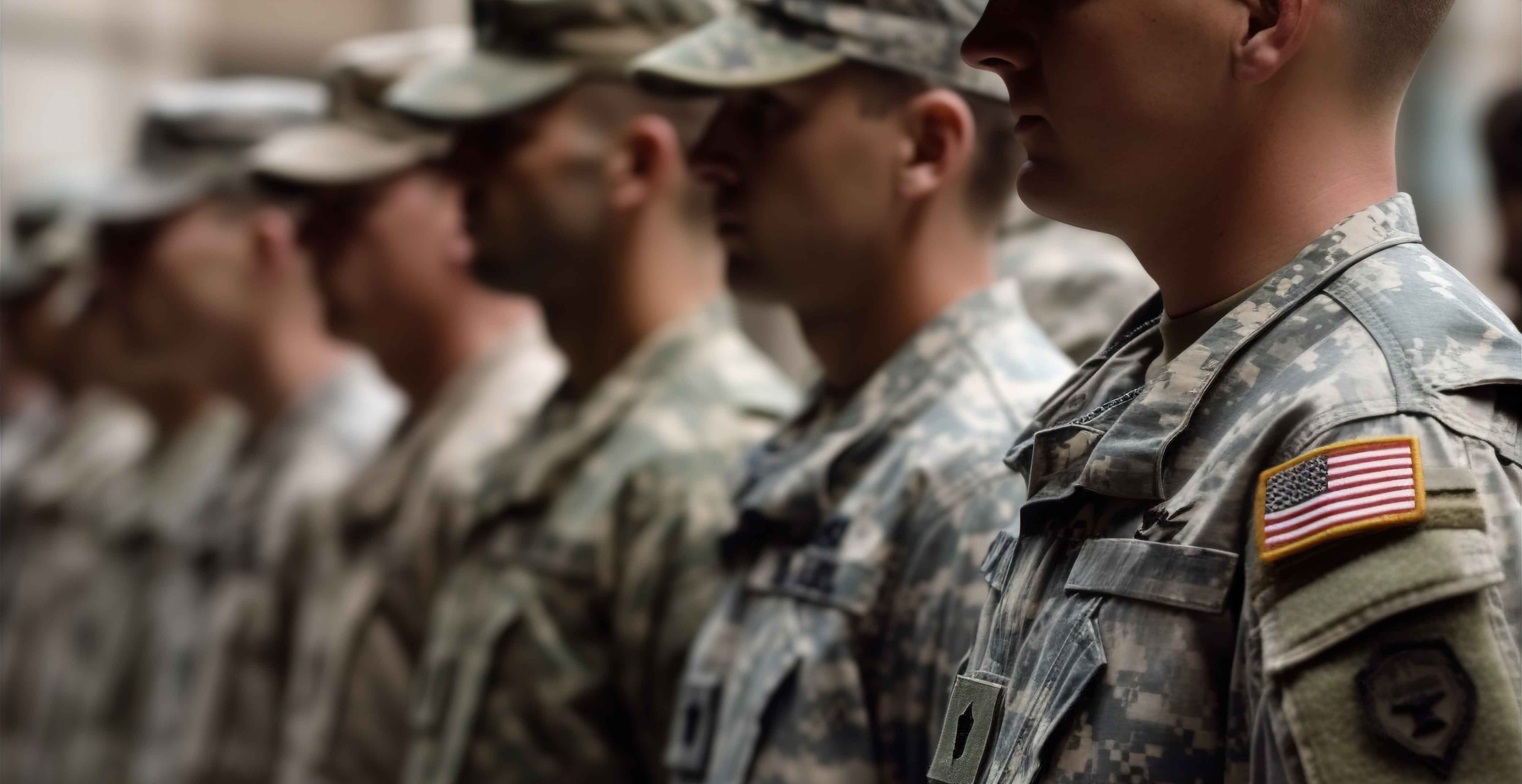 Soldiers in uniform