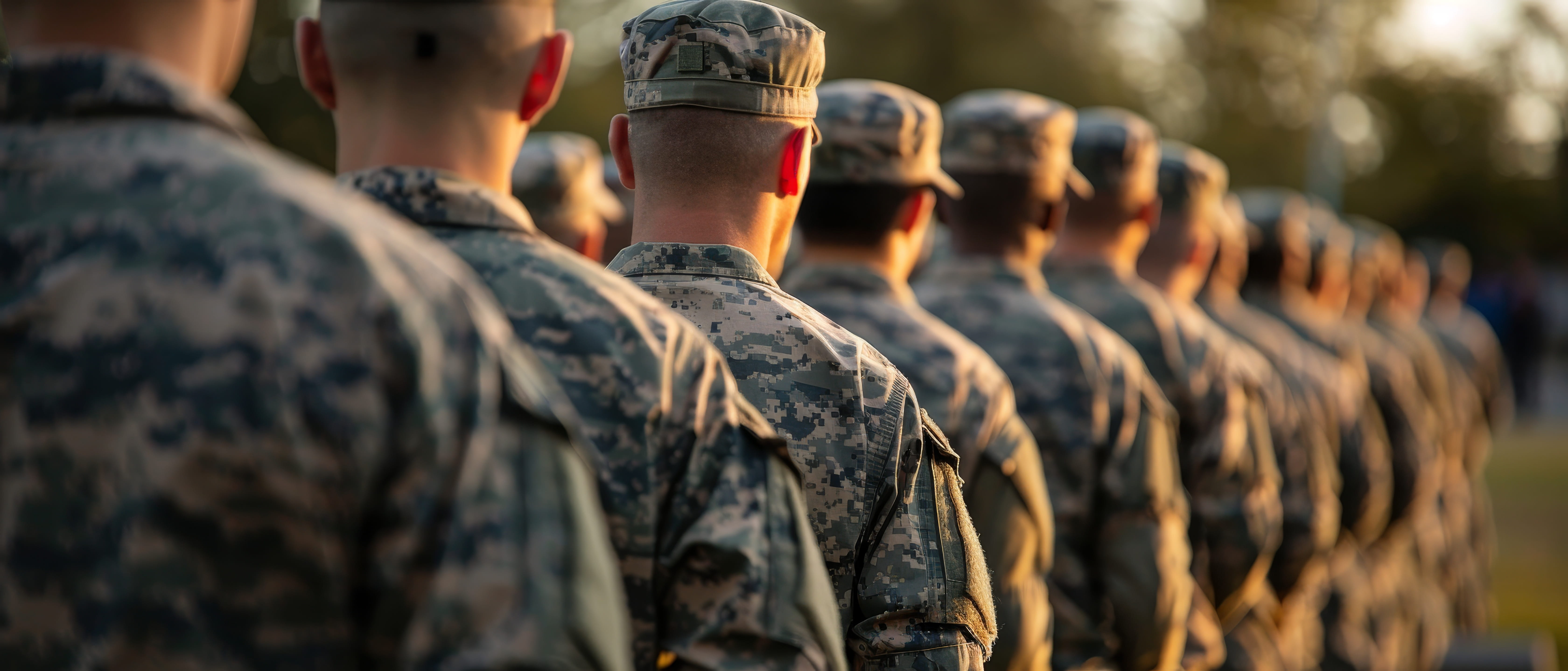 Soldiers in uniform