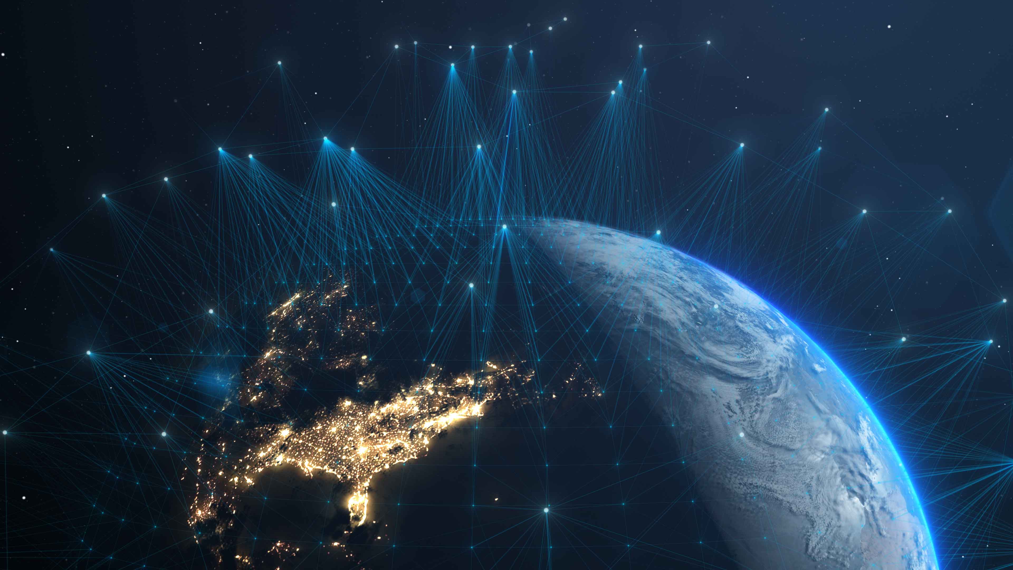 satellites pointing down at earth