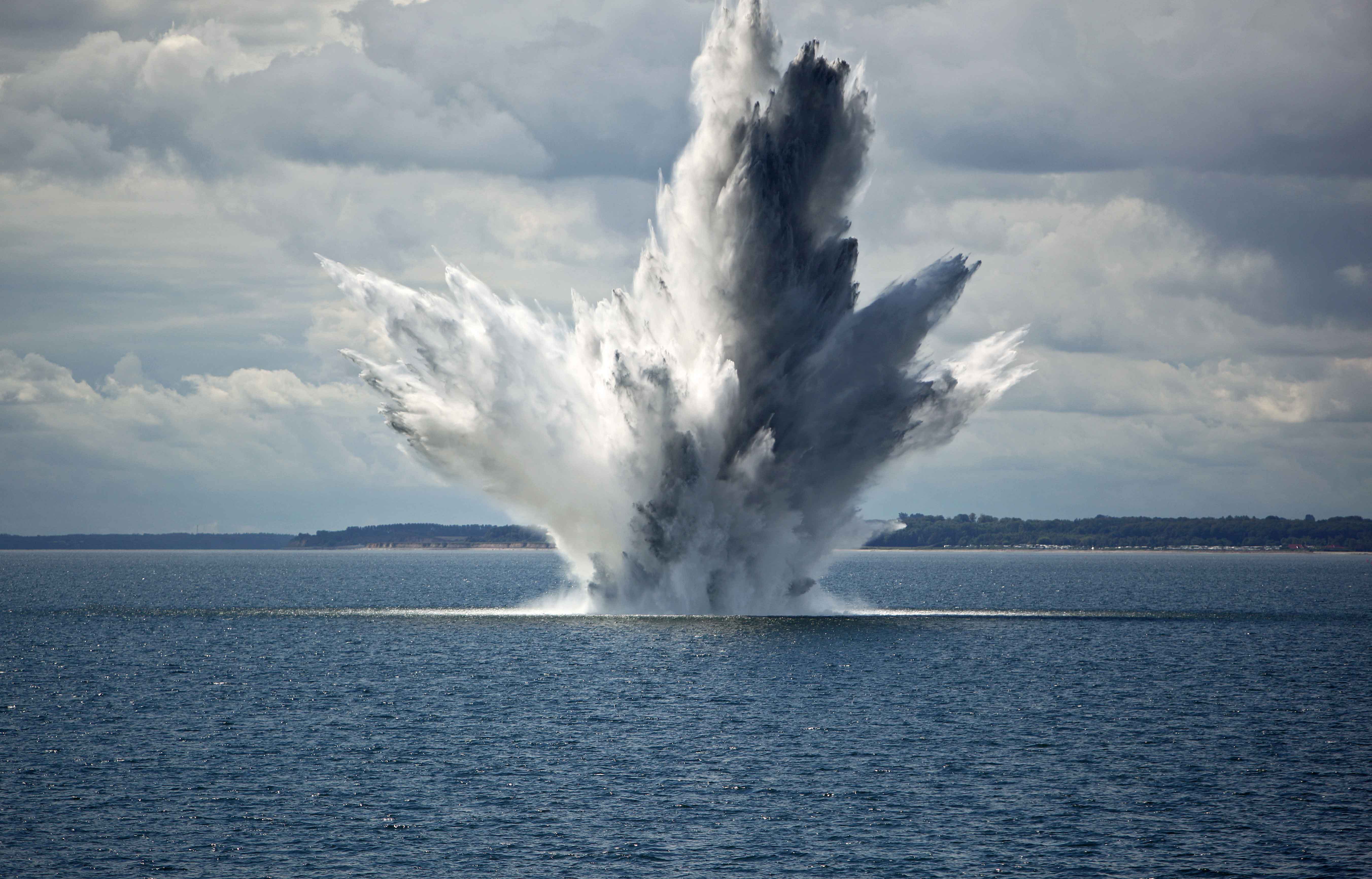 water explosion