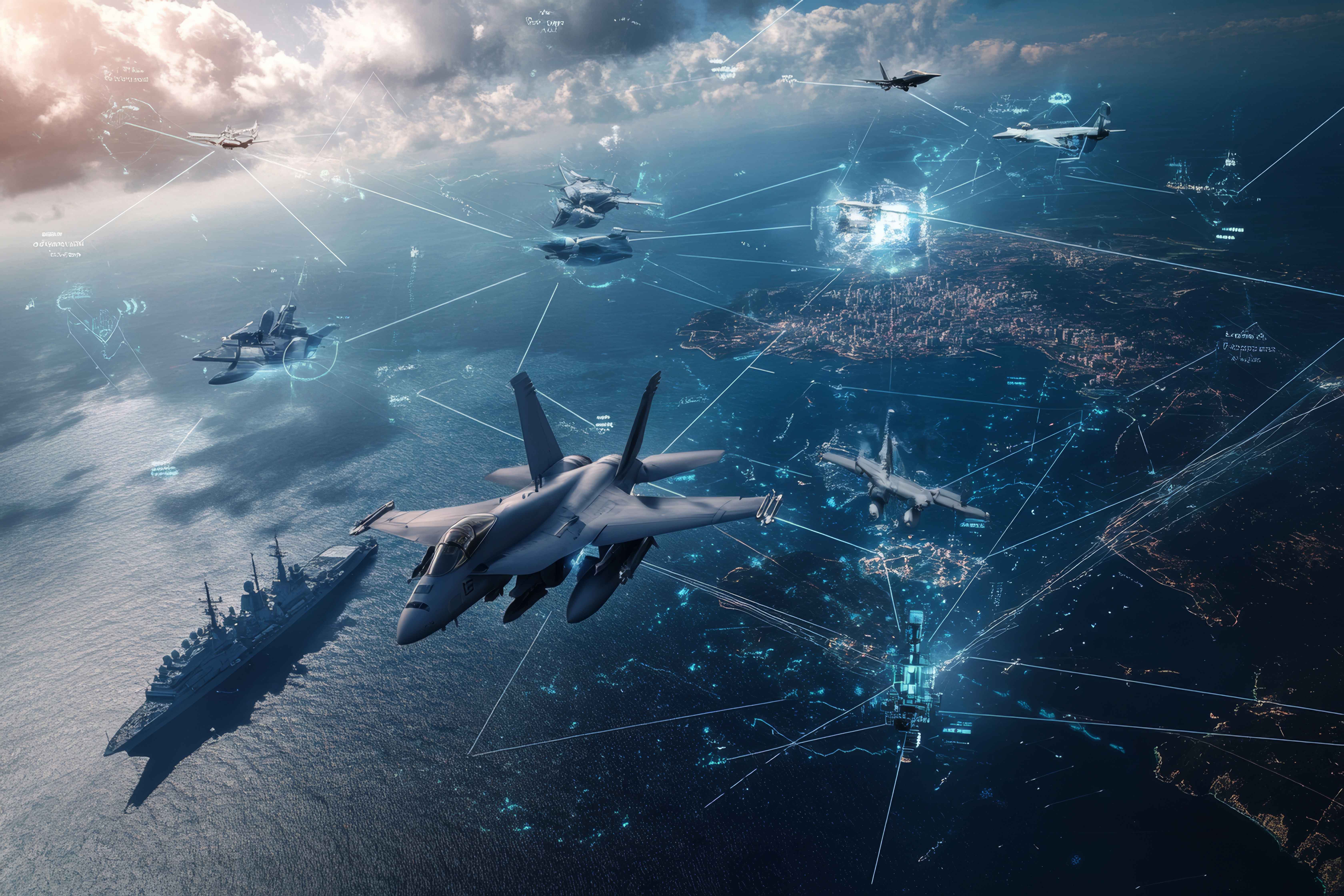 military resources connected to satellites