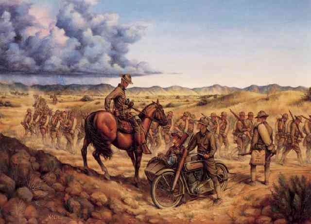 Along the Mexican border, 1916