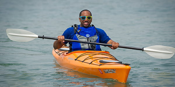 kayaker on the water