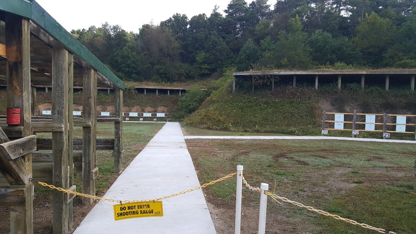 ADA accessible walkways to 50- and 25-yard ranges at DNR Sharonville Shooting Range