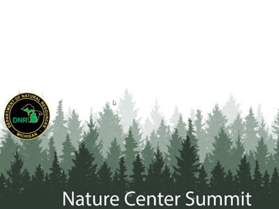 Nature Center Summit graphic with DNR logo